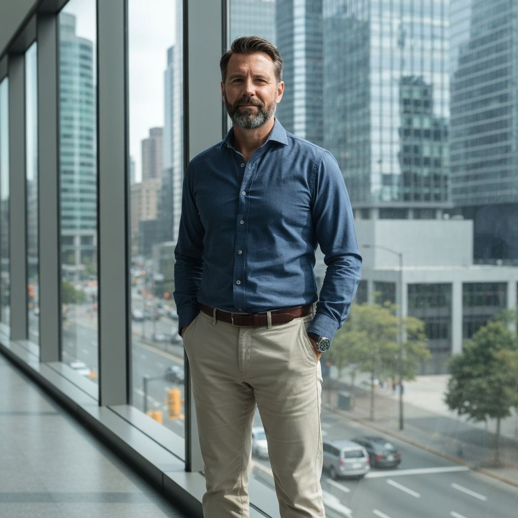 Homem usando calça slim premium